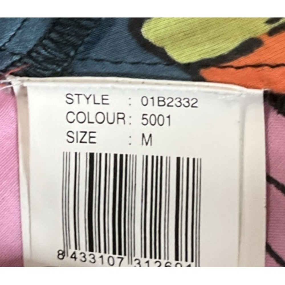 Desigual Women's Size M Japan Art Geisha Mini Dress / Tunic Tie Back Colorful - Picture 4 of 16